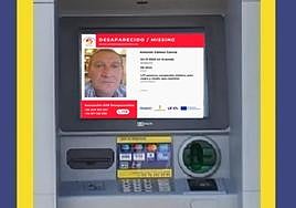 Imagen del desaparecido en Granada en un cajero
