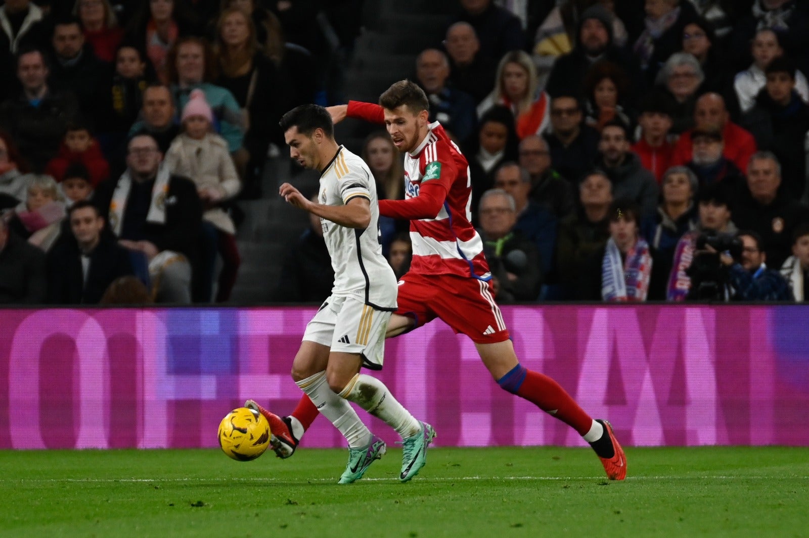 Las imágenes del Real Madrid-Granada a pie de campo