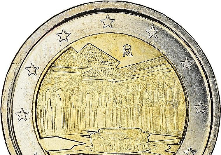 Este es el precio real de la moneda de euros de la Alhambra.