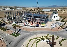 Imagen de archivo de las obras de los primeros edificios del proyecto en la Citai de Escúzar.