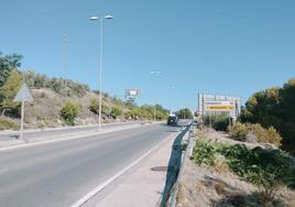 Acceso a Jaén por la carretera de Córdoba.