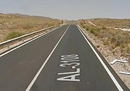 Carretera en la que sucedió el accidente.