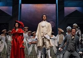 Imagen de la representación dela ópera de Mozart.