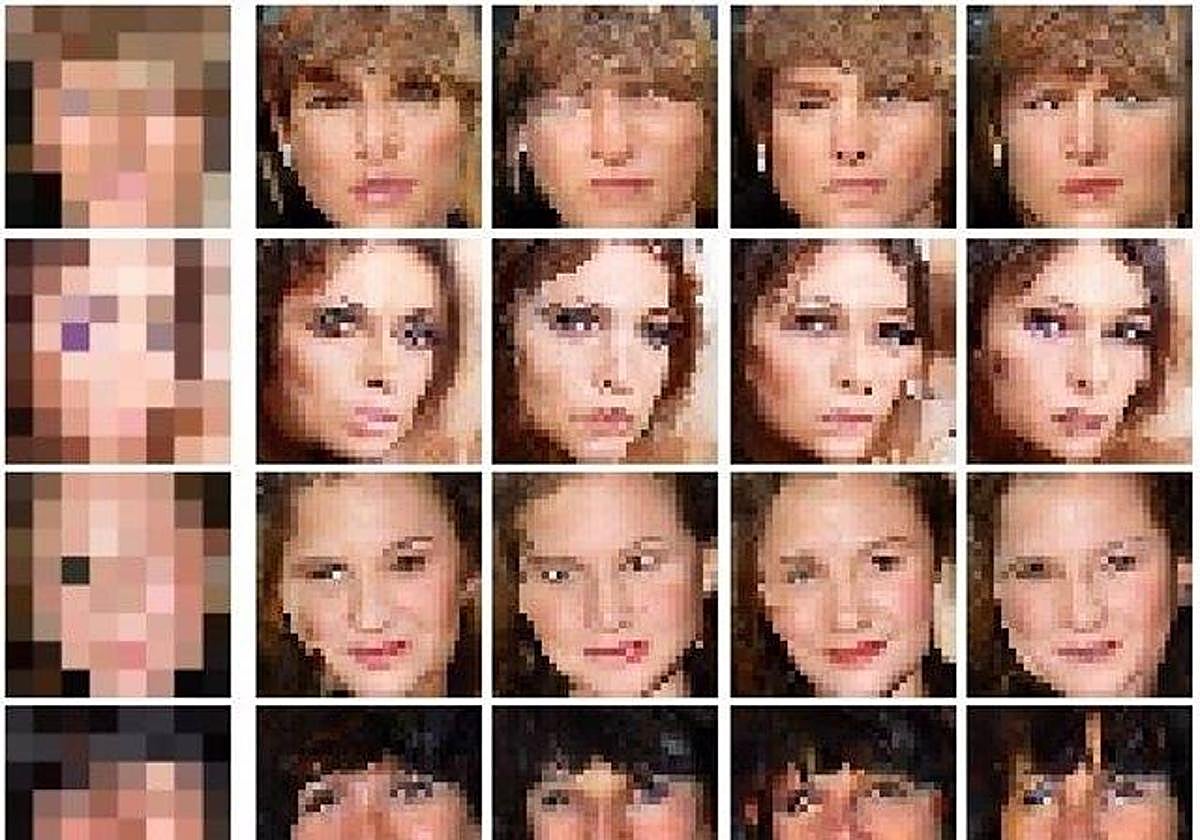 Ejemplo de una imagen pixelada.