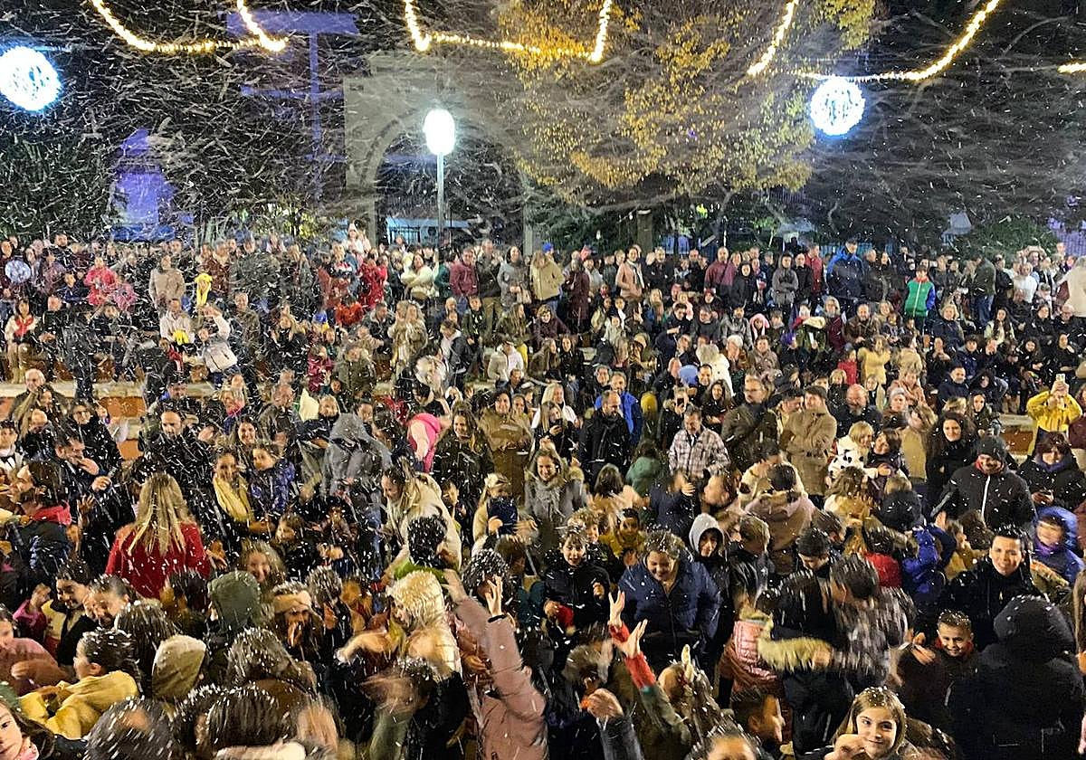 Luces de Navidad en La Zubia del pasado año.