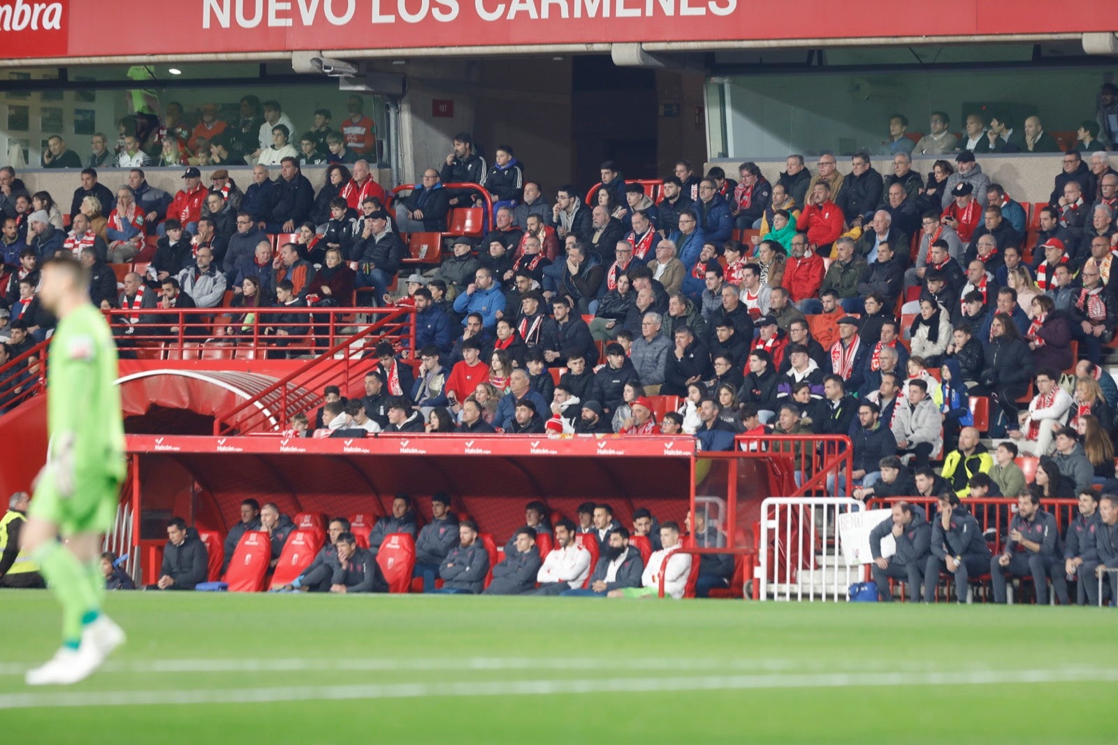 Encuéntrate en la grada en el Granada-Athletic