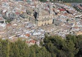 Panorámica de Jaén desde el Cerro de Santa Catalina.