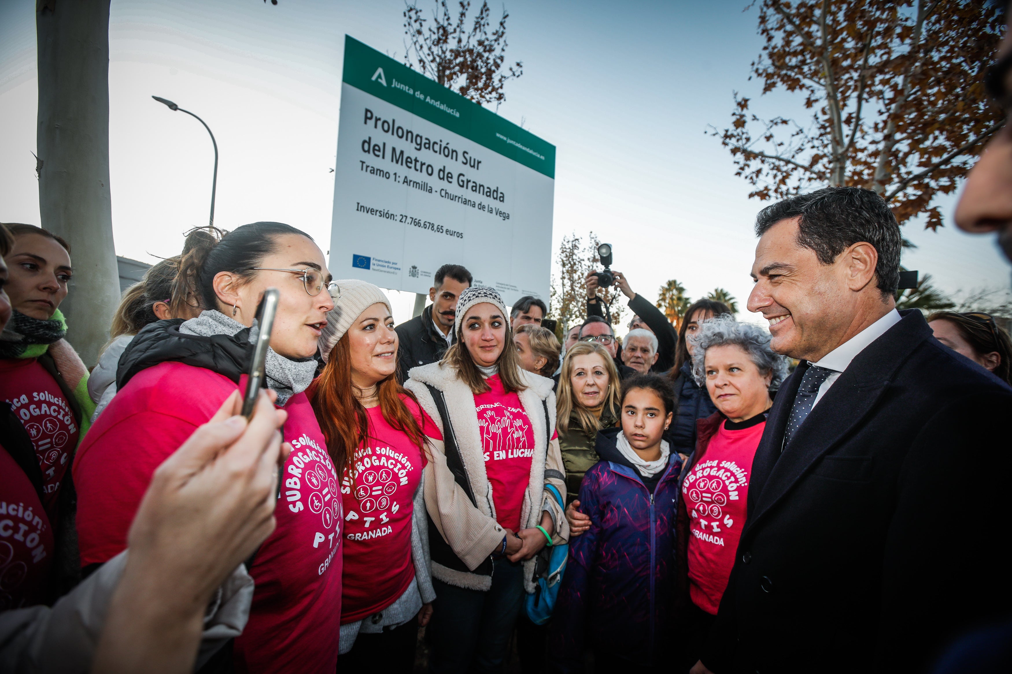 Las imágenes de la primera piedra de la ampliación del metro