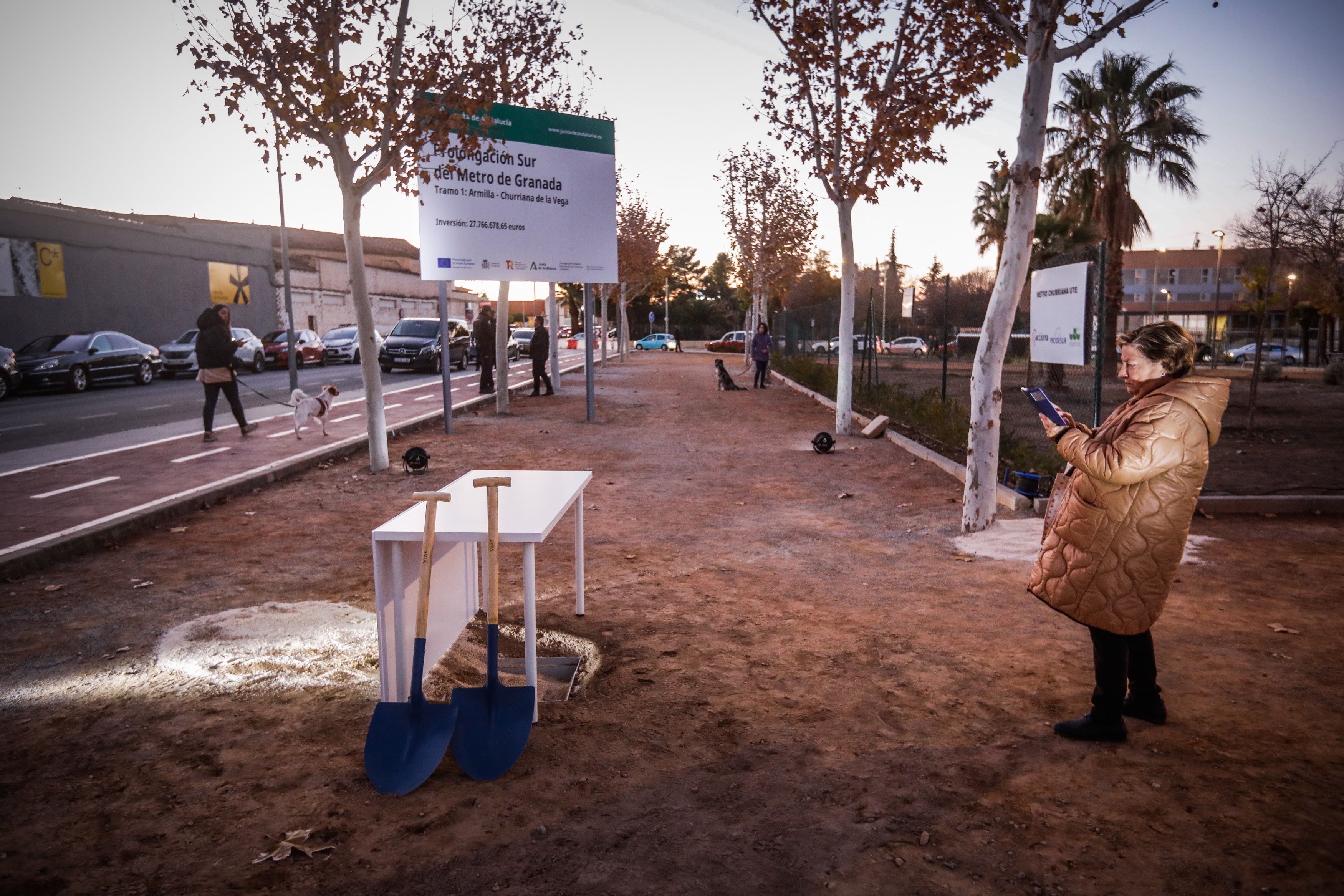 Las imágenes de la primera piedra de la ampliación del metro