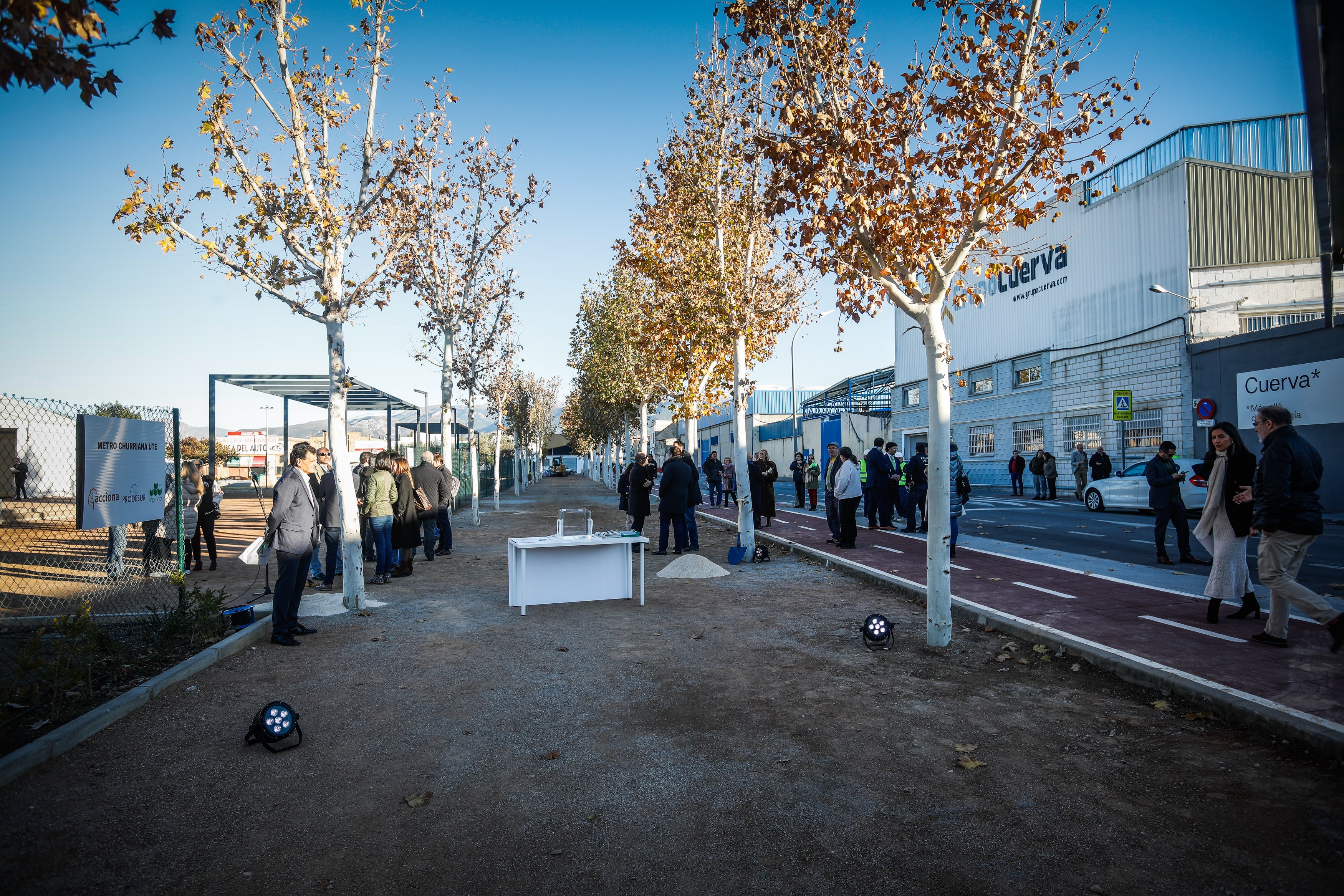 Las imágenes de la primera piedra de la ampliación del metro