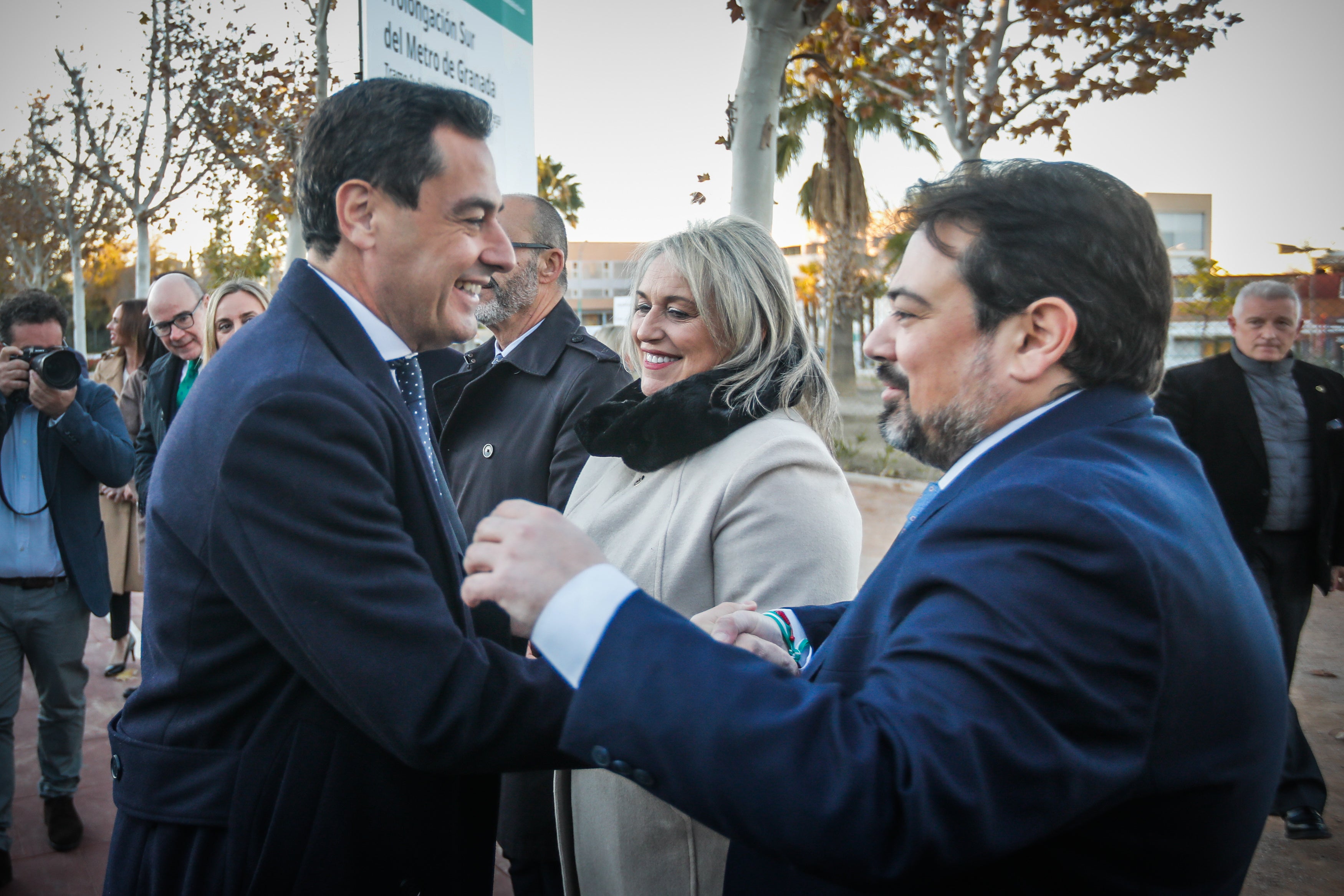 Las imágenes de la primera piedra de la ampliación del metro