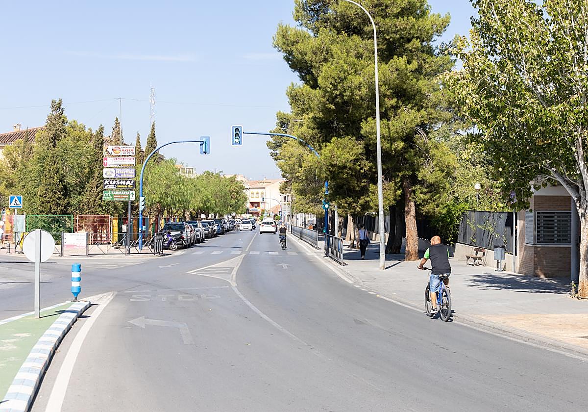 Zona de Churriana por donde transcurrirá el metro.
