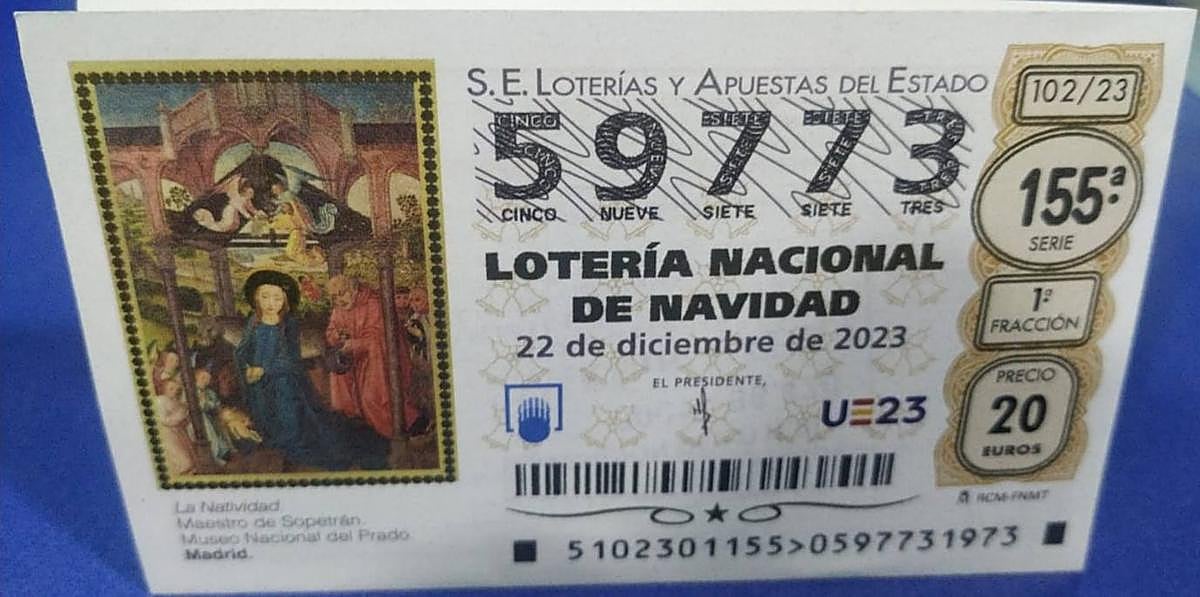 Número de los cinco décimos perdidos en Monachil.