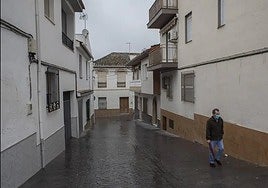 Una calle de Láchar.