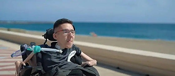 El joven Brian Albacete en El Zapillo.