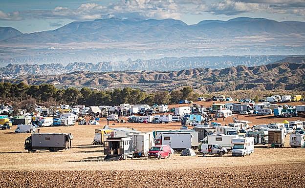 Imagen. Acampada en La Peza.