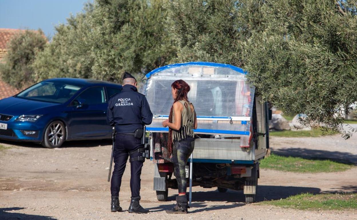 Registro policial en San Miguel Alto este miércoles.