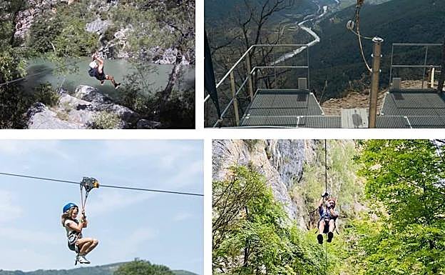 Tirolinas propuestas. 