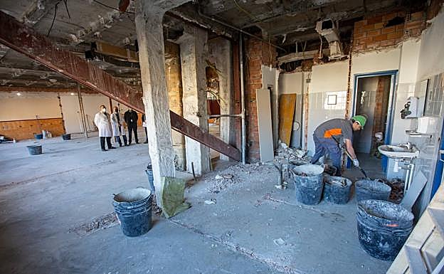 Imagen principal - Estado en el que se encuentran las obras.