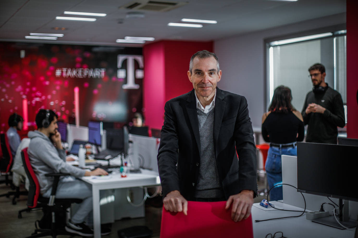El director del centro de T-Systems en Granada, Aitor Vinós. 