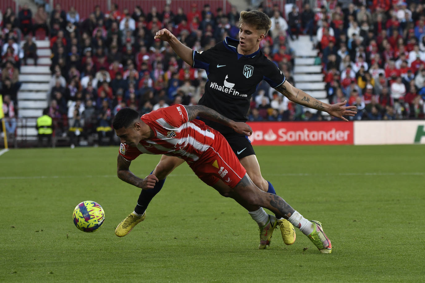 Lance del partido disputado este domingo.