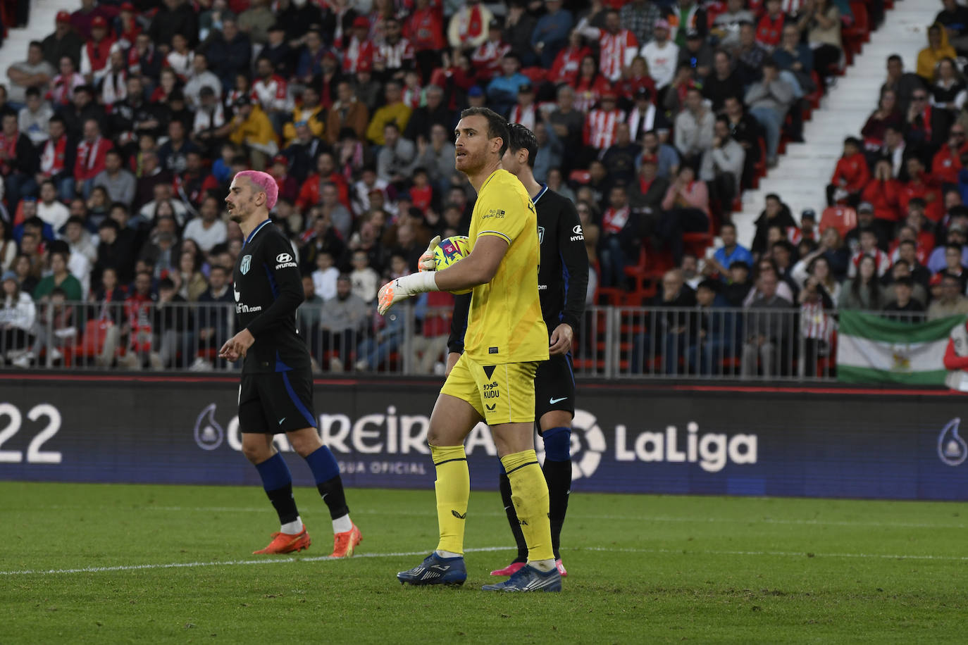 Lance del partido disputado este domingo.