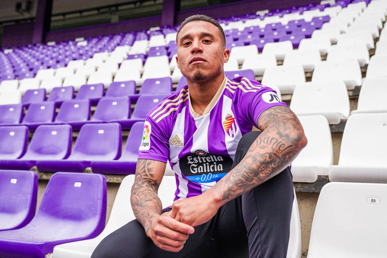 Darwin Machís, ya con la camiseta del Valladolid. 