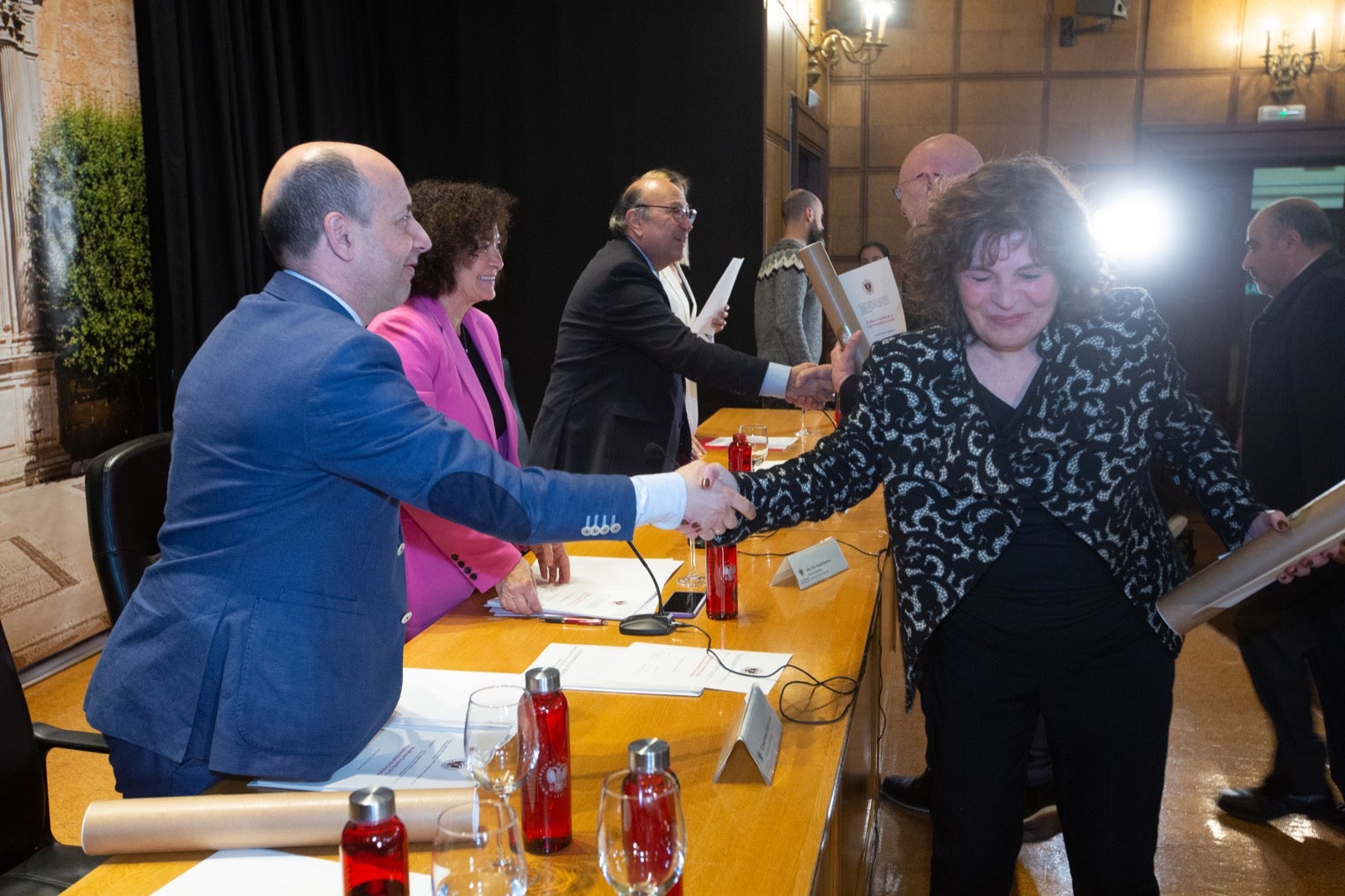 Homenaje a los profesores eméritos de la UGR. 