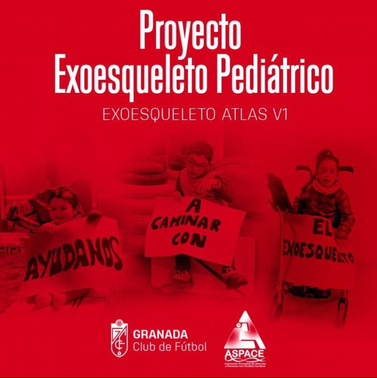 Campaña del Granada para la adquisición de un exoesqueleto para Aspace. 