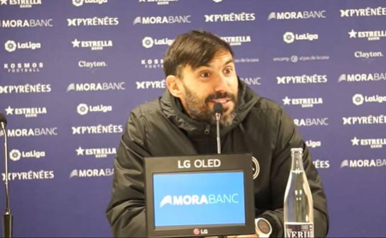 Eder Sarabia, durante su comparecencia de prensa. 