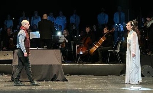 Una escena del musical sobre Alan Parsons Project . 