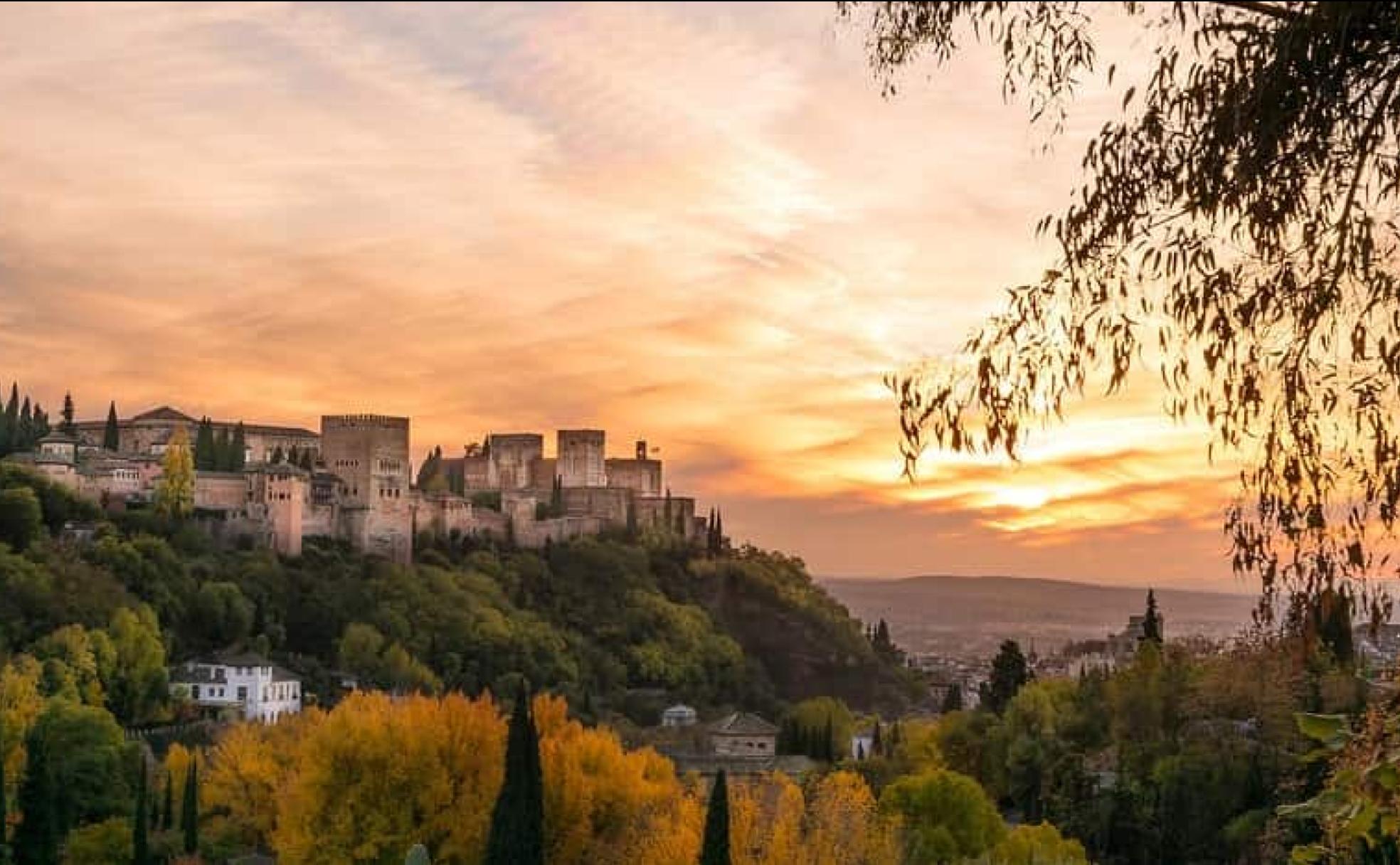 Atardecer desde la Abadía del Sacromonte. 