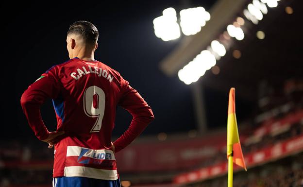 José Callejón, de espaldas a la grada de Los Cármenes, en un partido anterior. /PEPE MARÍN