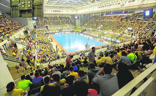 Semifinal entre el Jaén Paraíso Interior y el Movistar Inter por el título de Liga en 2018. /ALFREDO AGUILAR