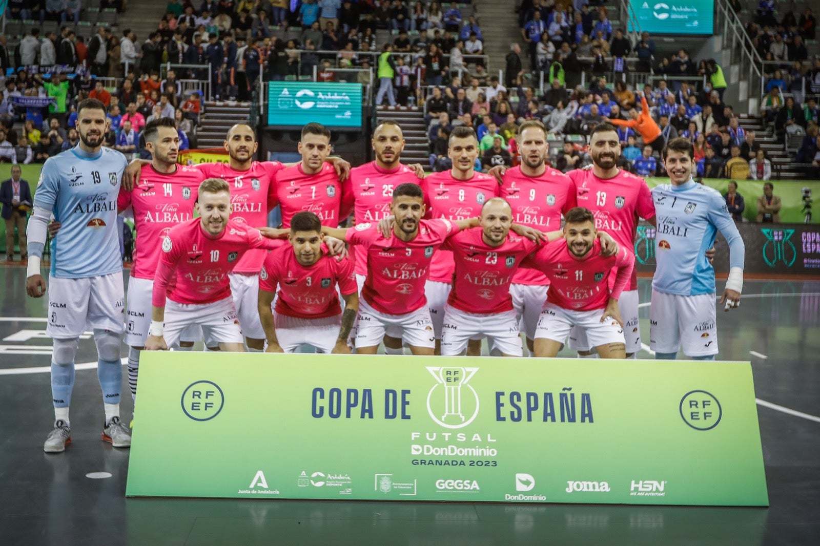 Momento del primer encuentro de la Copa de España, disputado entre el Barcelona y el Viña Albali de Valdepeñas.