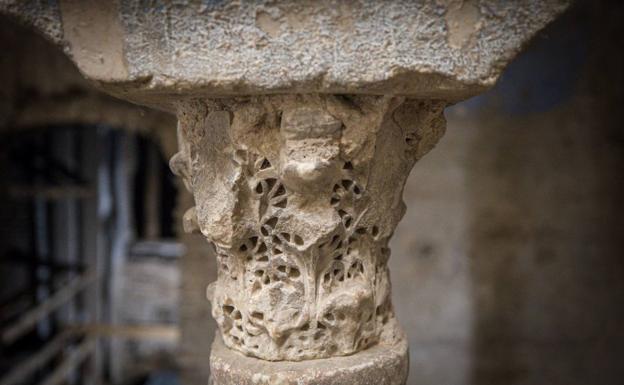 Las columnas es uno de los elementos originales que se conservan. 