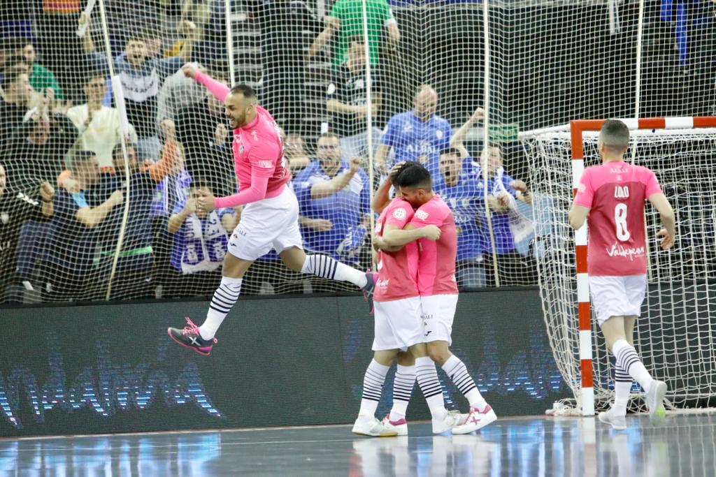 Momento del primer encuentro de la Copa de España, disputado entre el Barcelona y el Viña Albali de Valdepeñas.