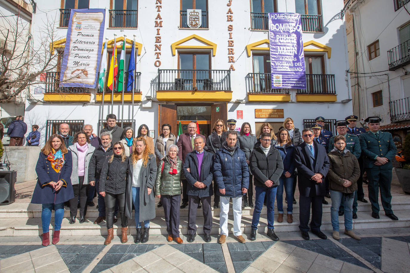 Acto celebrado en memoria de Domingo Puente en su pueblo natal, Güéjar Sierra. /ALFREDO AGUILAR