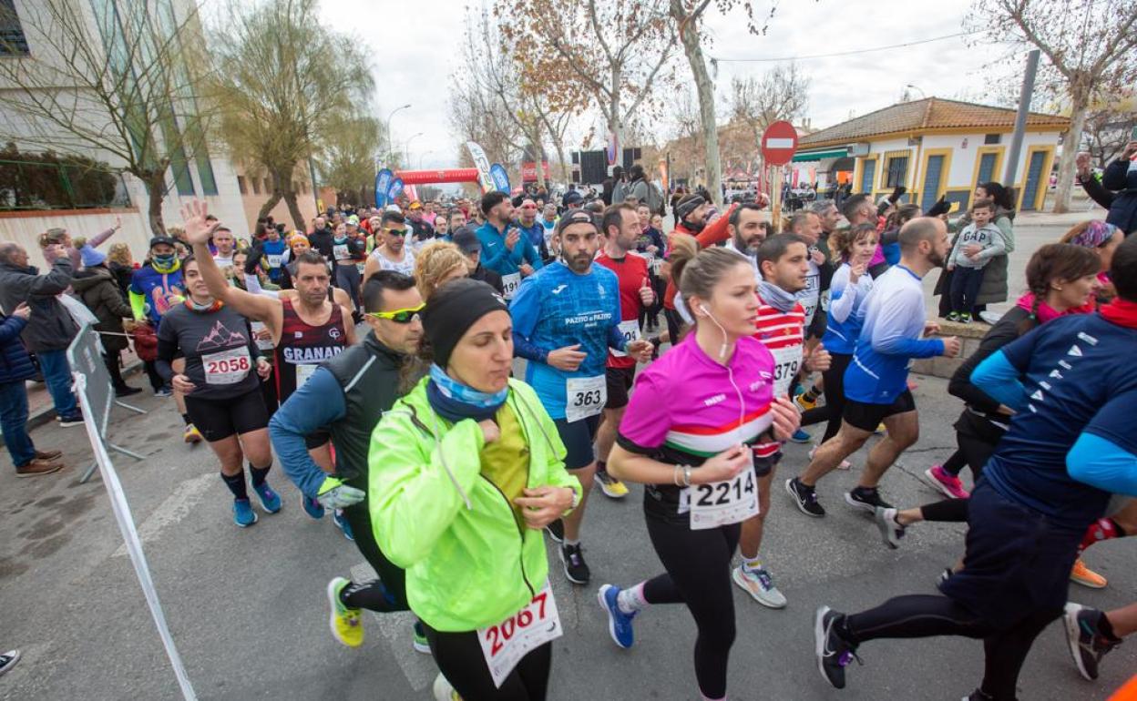 Instante de la salida de la carrera. 
