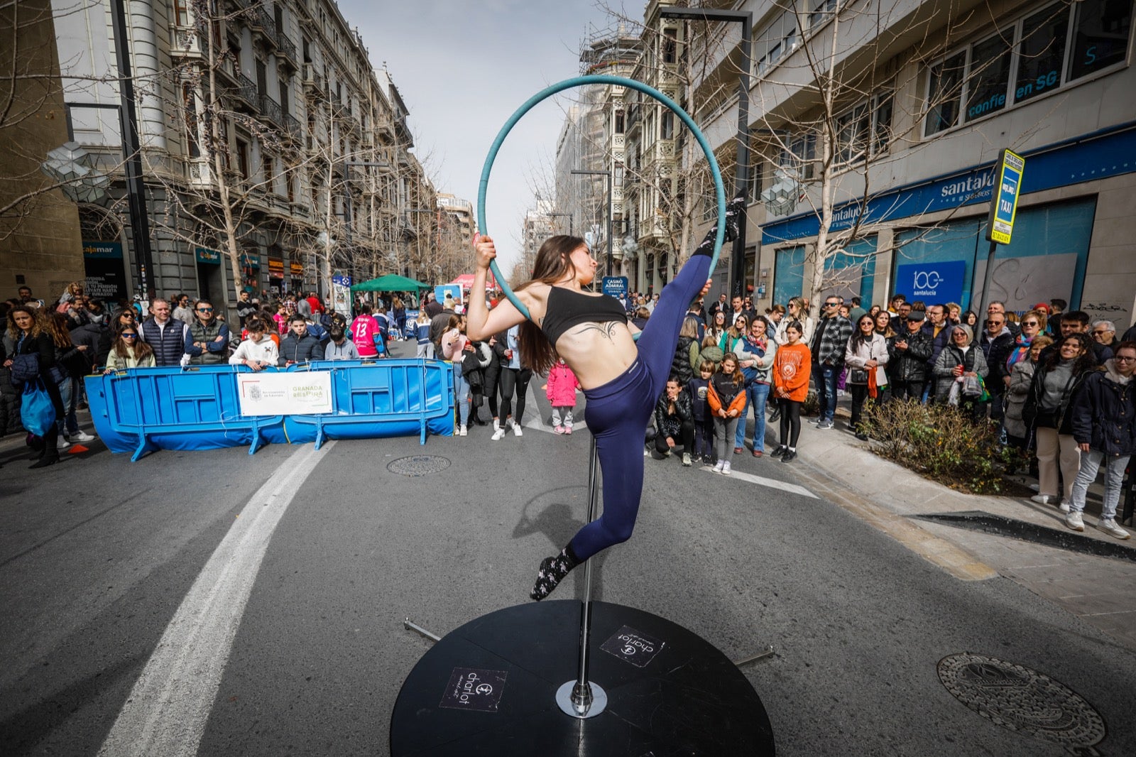 Actividades de todo tiop en el centro de la ciudad con motivo del día sin coches