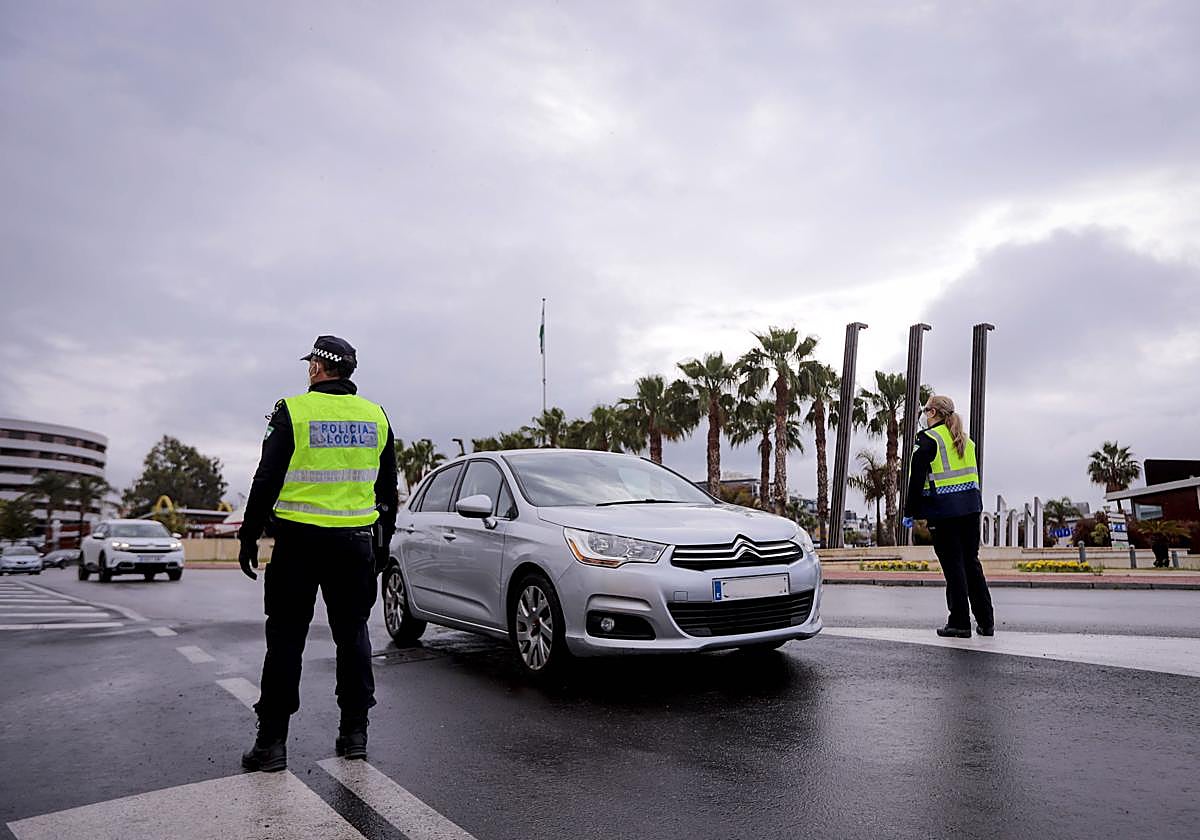 Un contro de la Policía Local de Motril.