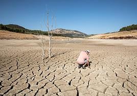 El embalse de Colomera, en una imagen de agosto de 2022.