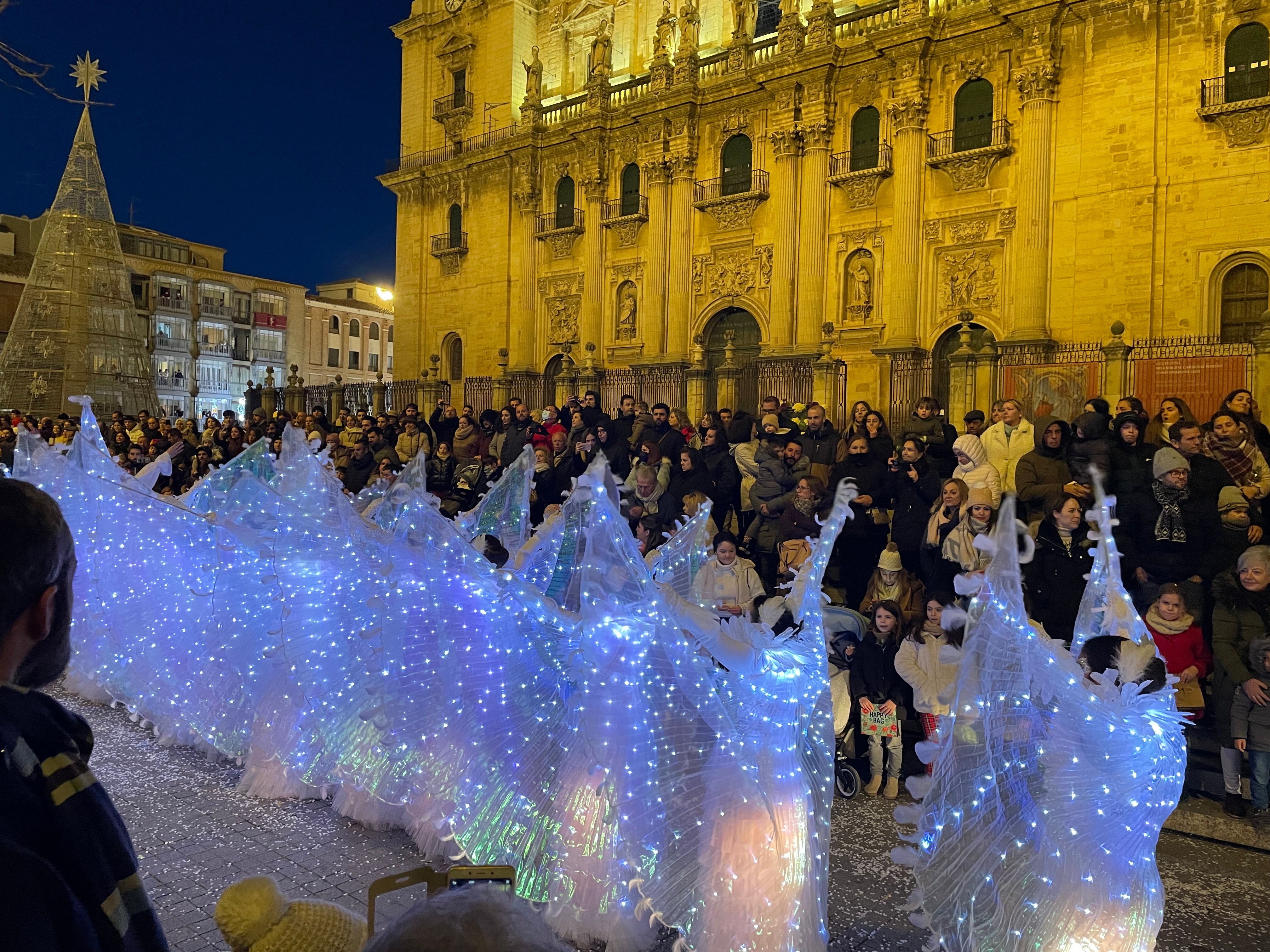 Las imágenes de los Reyes Magos en la cabalgata