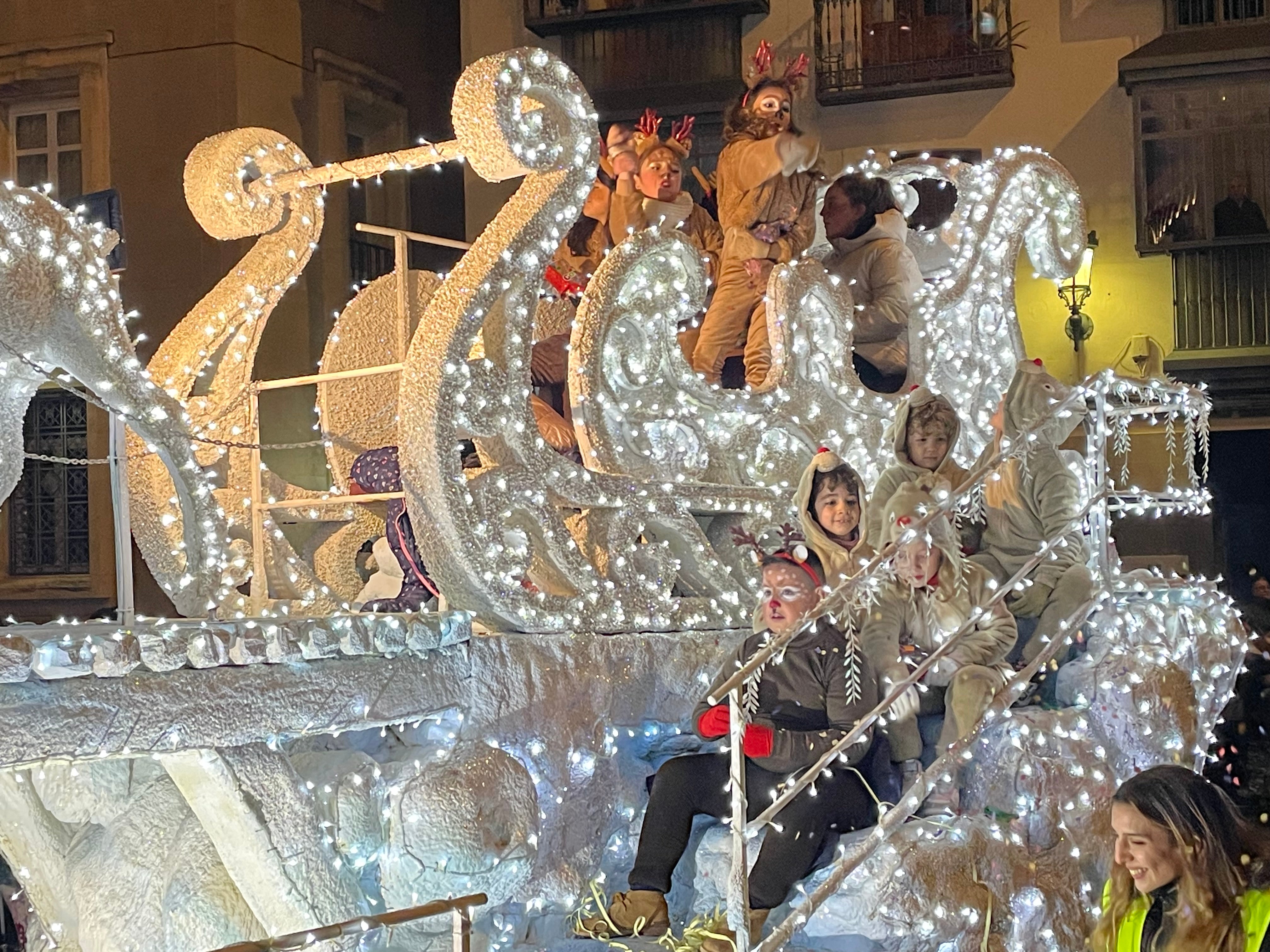 Las imágenes de los Reyes Magos en la cabalgata