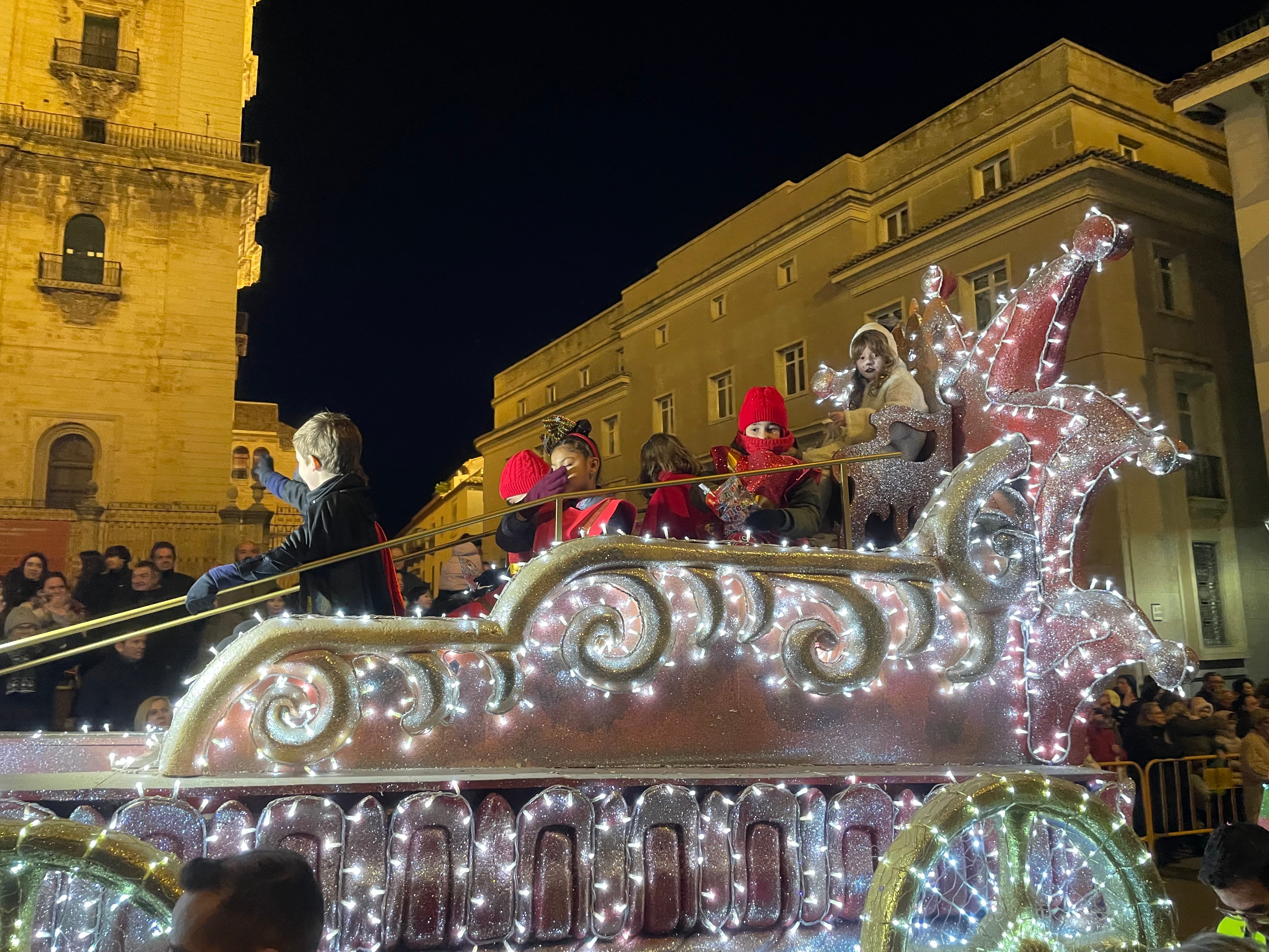 Las imágenes de los Reyes Magos en la cabalgata