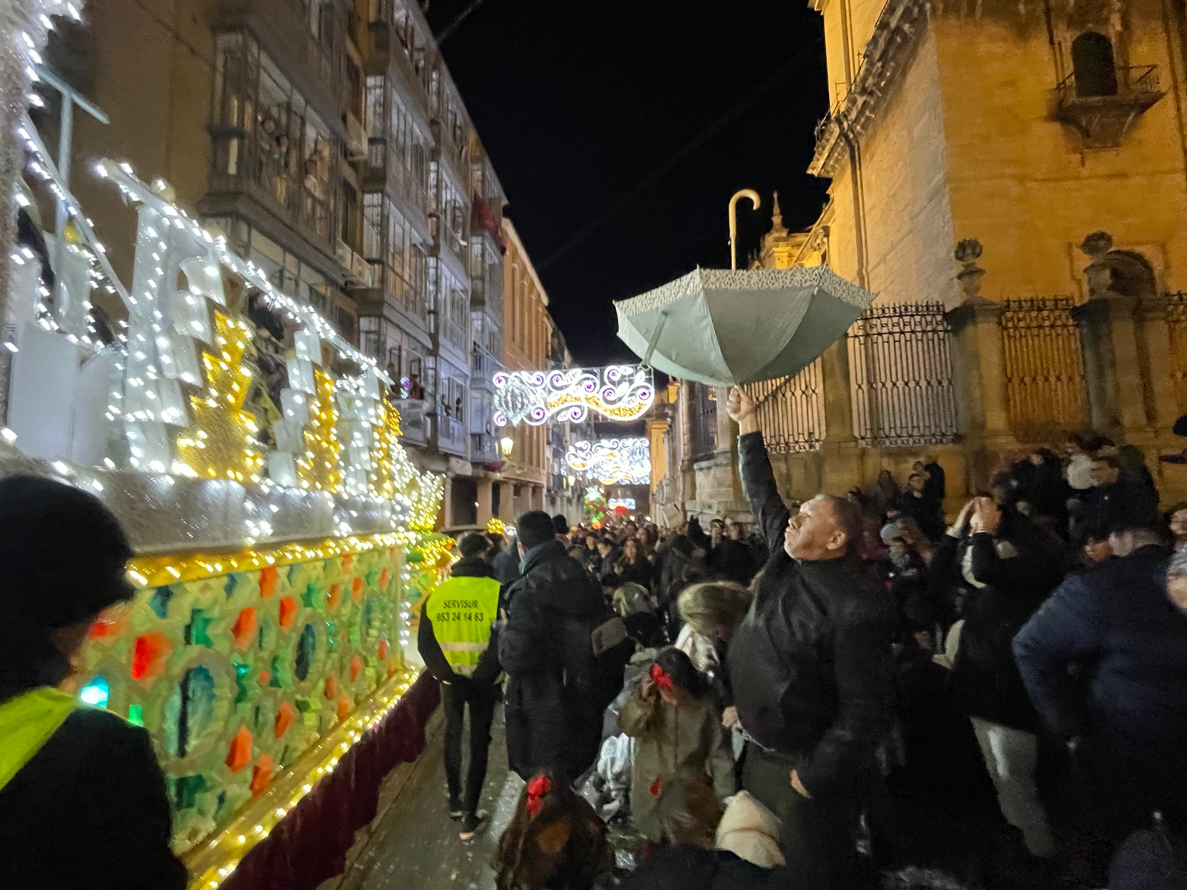 Las imágenes de los Reyes Magos en la cabalgata