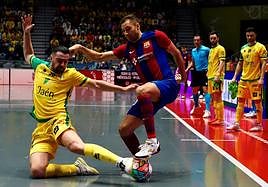 El duelo entre los dos únicos conjuntos que lograron el curso pasado ganar, al menos un título, se decantó del lado blaugrana.