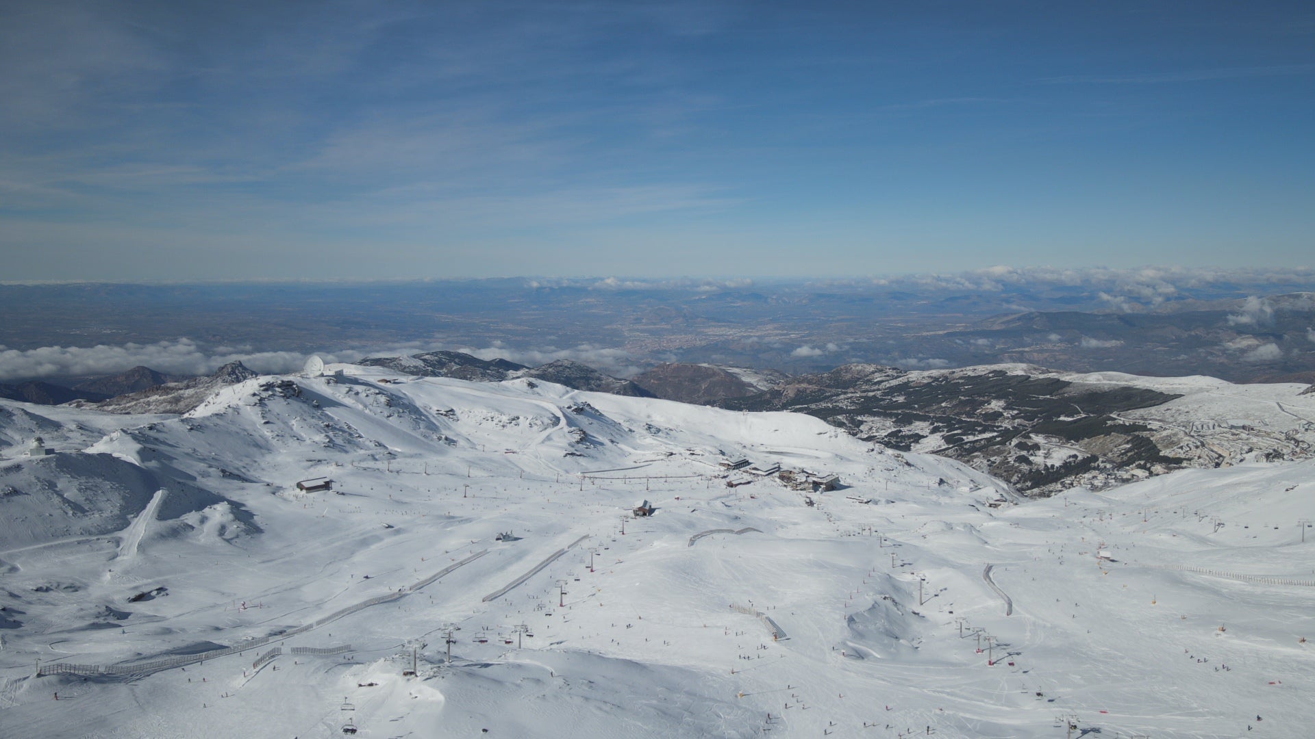 Las espectaculares imágenes de Sierra Nevada cubierta de nieve