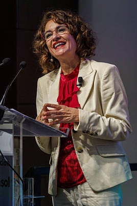 María Jesús Montero, este viernes en Sevilla.