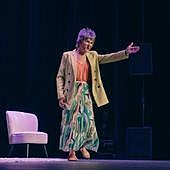 La actriz, en una escena de la obra.